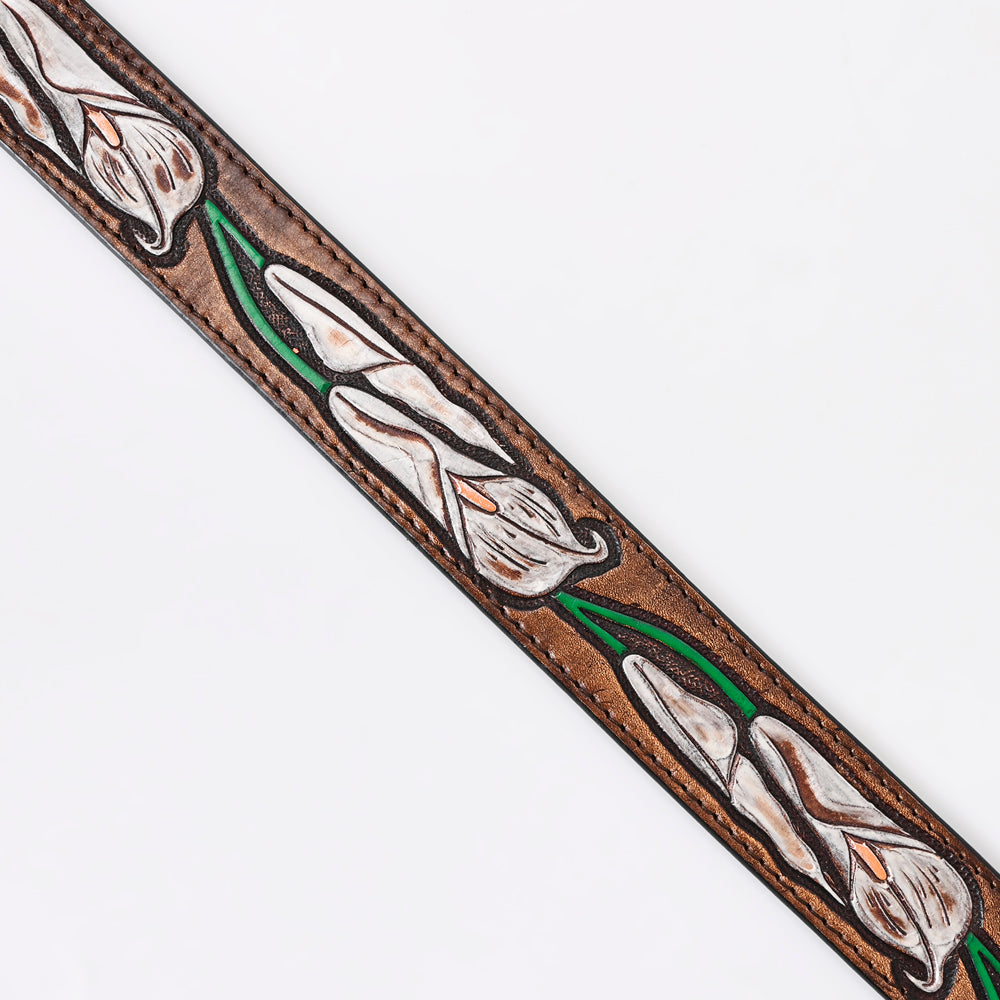 American Darling Beautifully Hand Tooled Genuine American Leather Belt Men and  Women