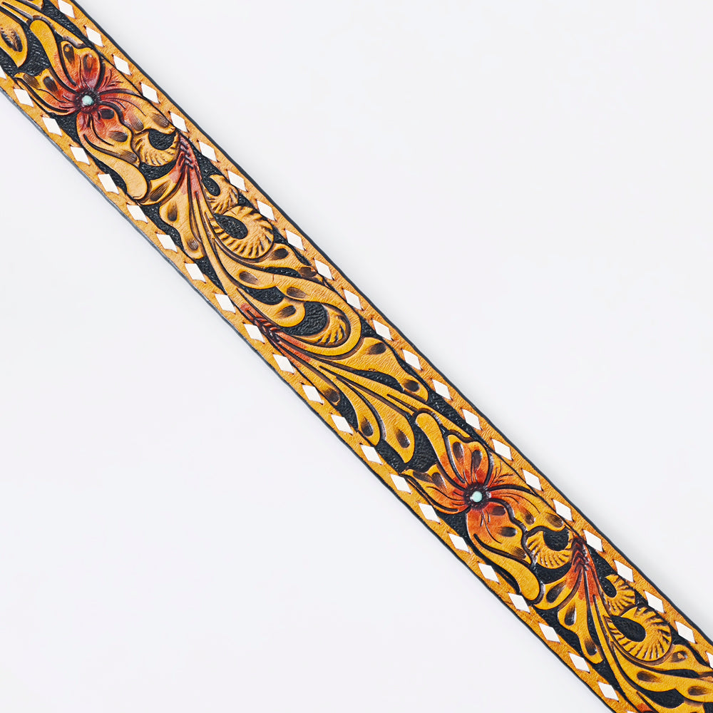 American Darling Beautifully Hand Tooled Genuine American Leather Belt Men and  Women