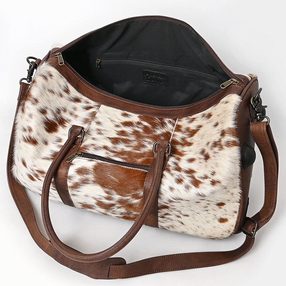 American Darling Duffel Hair On Genuine Leather Women Bag Western Handbag Purse