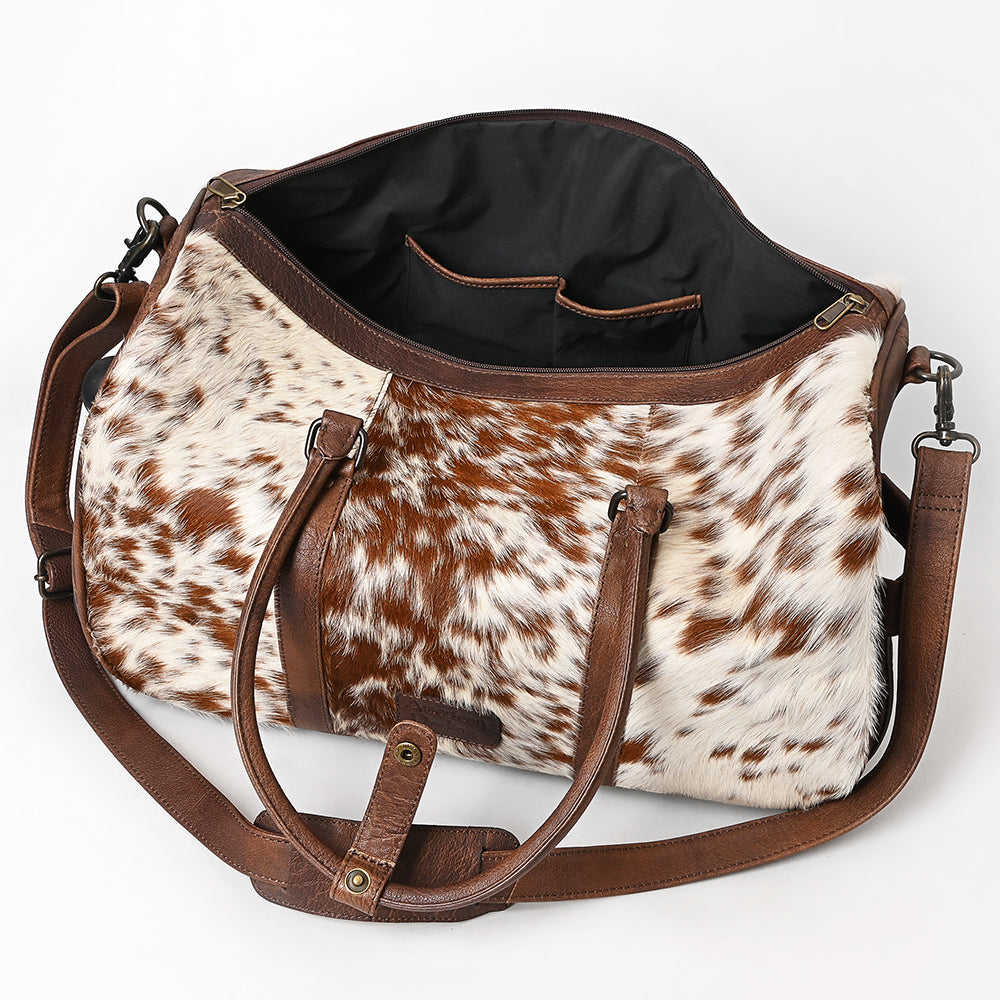 American Darling Duffel Hair On Genuine Leather Women Bag Western Handbag Purse