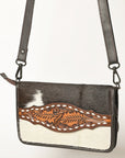 American Darling Cross Body I Hand Tooled Hair-On Genuine Leather Women Bag Western Handbag Purse