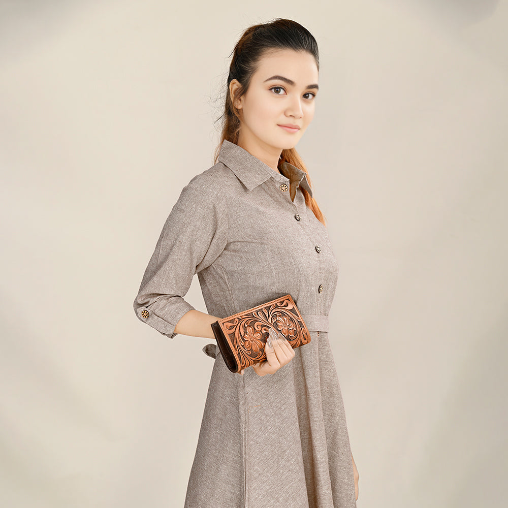 ADBGA428 American Darling Hand Tooled Genuine Leather Women Bag Western Handbag Purse