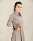 ADBGA428 American Darling Hand Tooled Genuine Leather Women Bag Western Handbag Purse