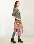 American Darling Hand Tooled Genuine Leather Women Bag Western Handbag Purse