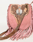 American Darling Hand Tooled Genuine Leather Women Bag Western Handbag Purse