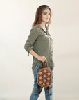 American Darling ADBGA432 Hand Tooled Genuine Leather Women Bag Western Handbag Purse