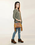 ADBGA434 American Darling Hand Tooled Genuine Leather Women Bag Western Handbag Purse