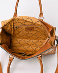 American Darling Briefcase Hand Tooled Genuine Leather Women Bag Western Handbag Purse