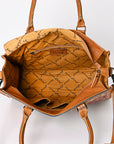 American Darling Briefcase Hand Tooled Genuine Leather Women Bag Western Handbag Purse