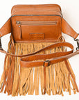 American Darling ADBG1247 Hand Tooled Genuine Leather Women Bag Western Handbag Purse