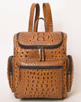 American Darling ADBG1250 Crocodile Embossed Genuine Leather Women Bag Western Handbag Purse