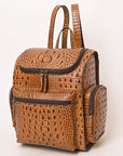 American Darling ADBG1250 Crocodile Embossed Genuine Leather Women Bag Western Handbag Purse