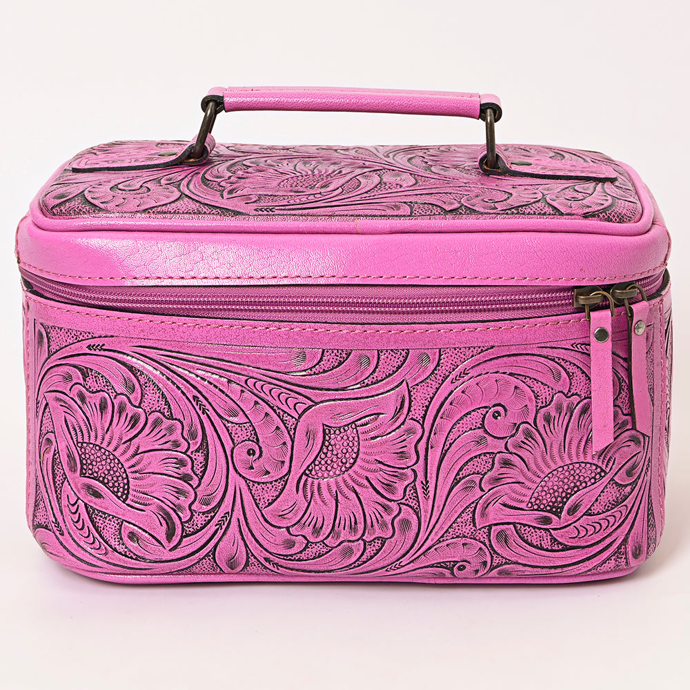 American Darling Jewelry Case Hand Tooled Genuine Leather Women Bag Western Handbag Purse