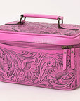 American Darling Jewelry Case Hand Tooled Genuine Leather Women Bag Western Handbag Purse