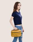 American Darling Jewelry Case Hand Tooled Genuine Leather Women Bag Western Handbag Purse