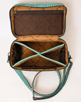 American Darling ADBG1252 Crocodile Embossed Genuine Leather Women Bag Western Handbag Purse