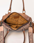 American Darling ADBG1258 Hand Tooled Hair-On Genuine Leather Women Bag Western Handbag Purse