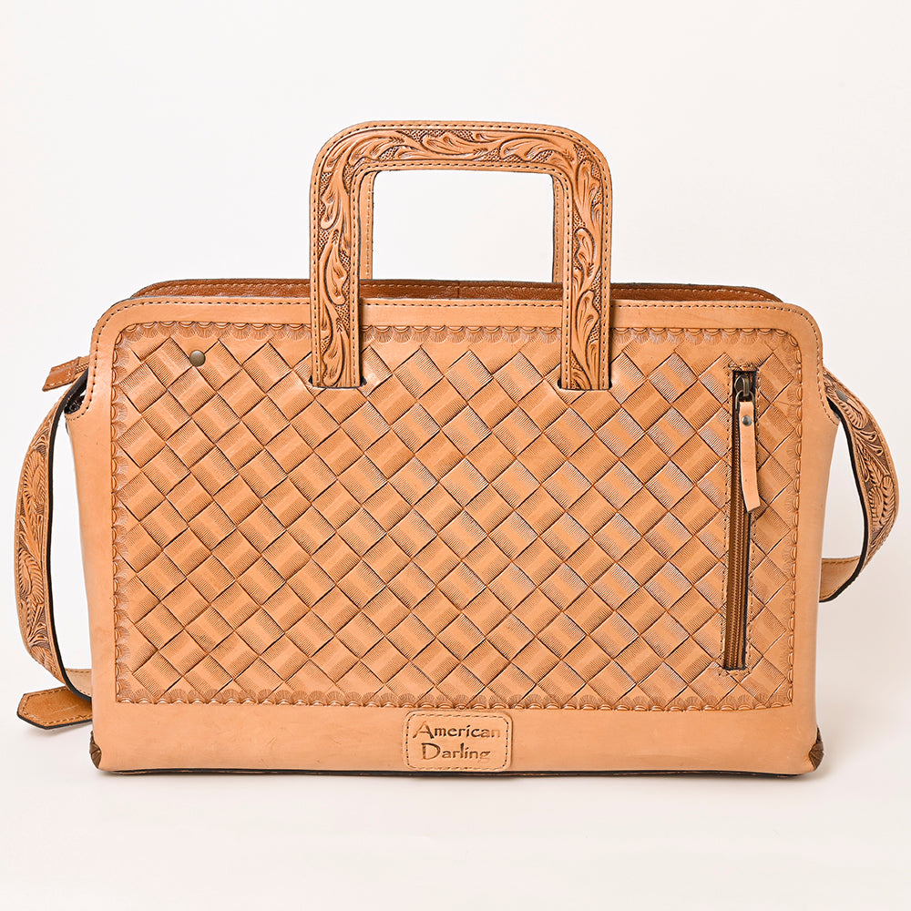 American Darling ADBG1259 Hand Tooled Genuine Leather Women Bag Western Handbag Purse