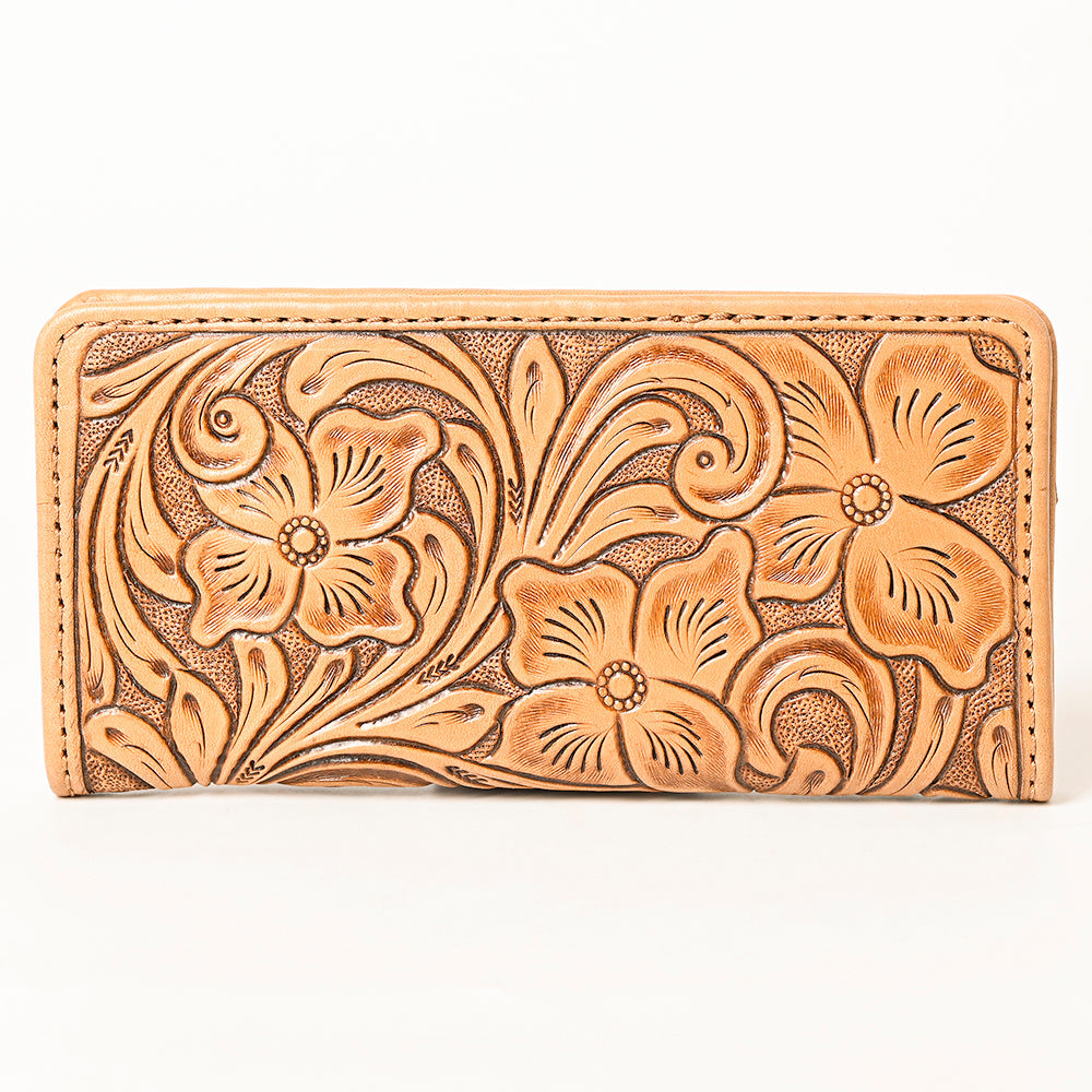 American Darling Wallet Hand Tooled Genuine Leather Women Bag Western Handbag Purse