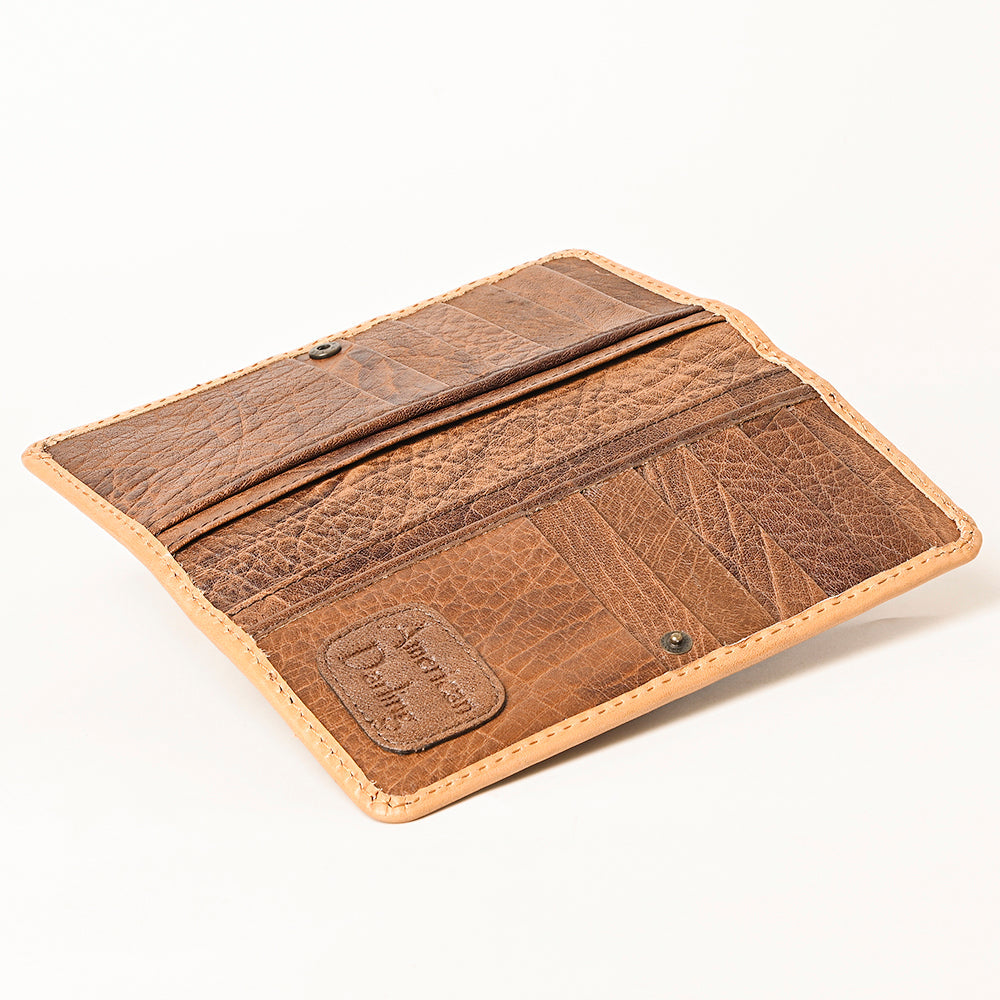 American Darling Wallet Hand Tooled Genuine Leather Women Bag Western Handbag Purse