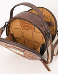American Darling ADBG1270 Hand Tooled Genuine Leather Women Bag Western Handbag Purse