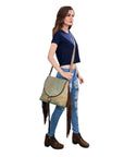 American Darling ADBG1273 Hair-On Genuine Leather Women Bag Western Handbag Purse