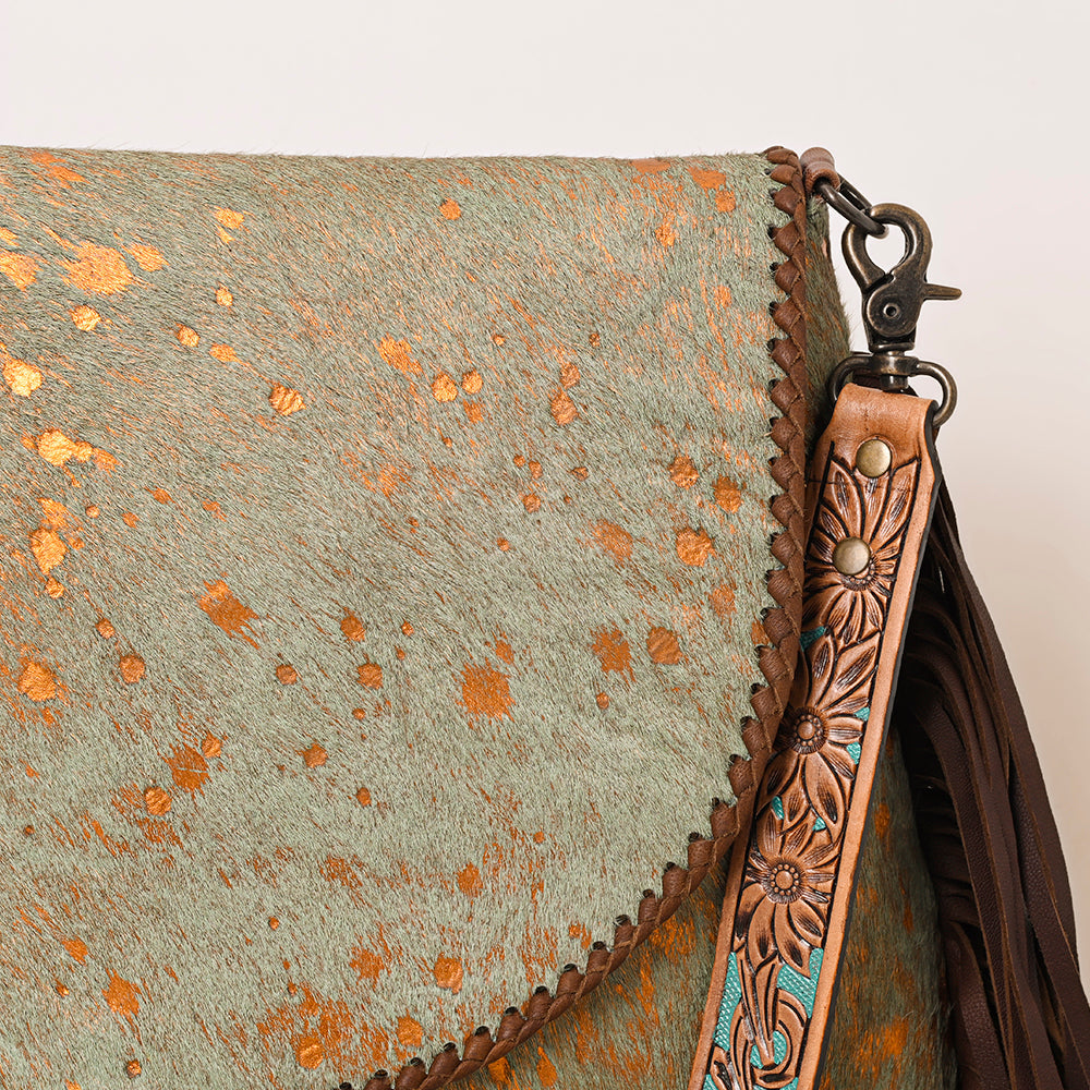 American Darling ADBG1273 Hair-On Genuine Leather Women Bag Western Handbag Purse