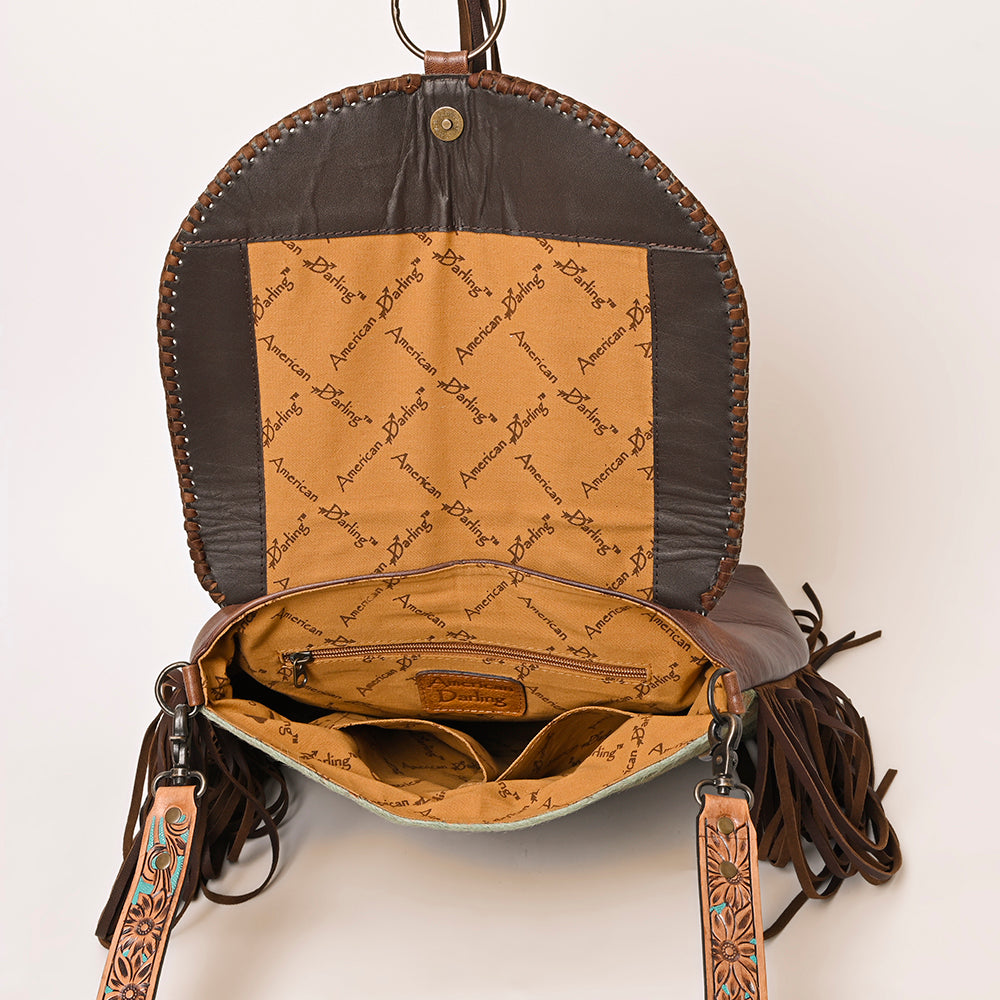 American Darling ADBG1273 Hair-On Genuine Leather Women Bag Western Handbag Purse