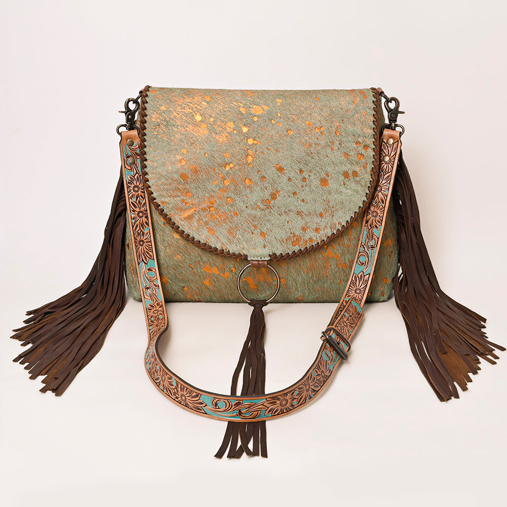 American Darling ADBG1273 Hair-On Genuine Leather Women Bag Western Handbag Purse