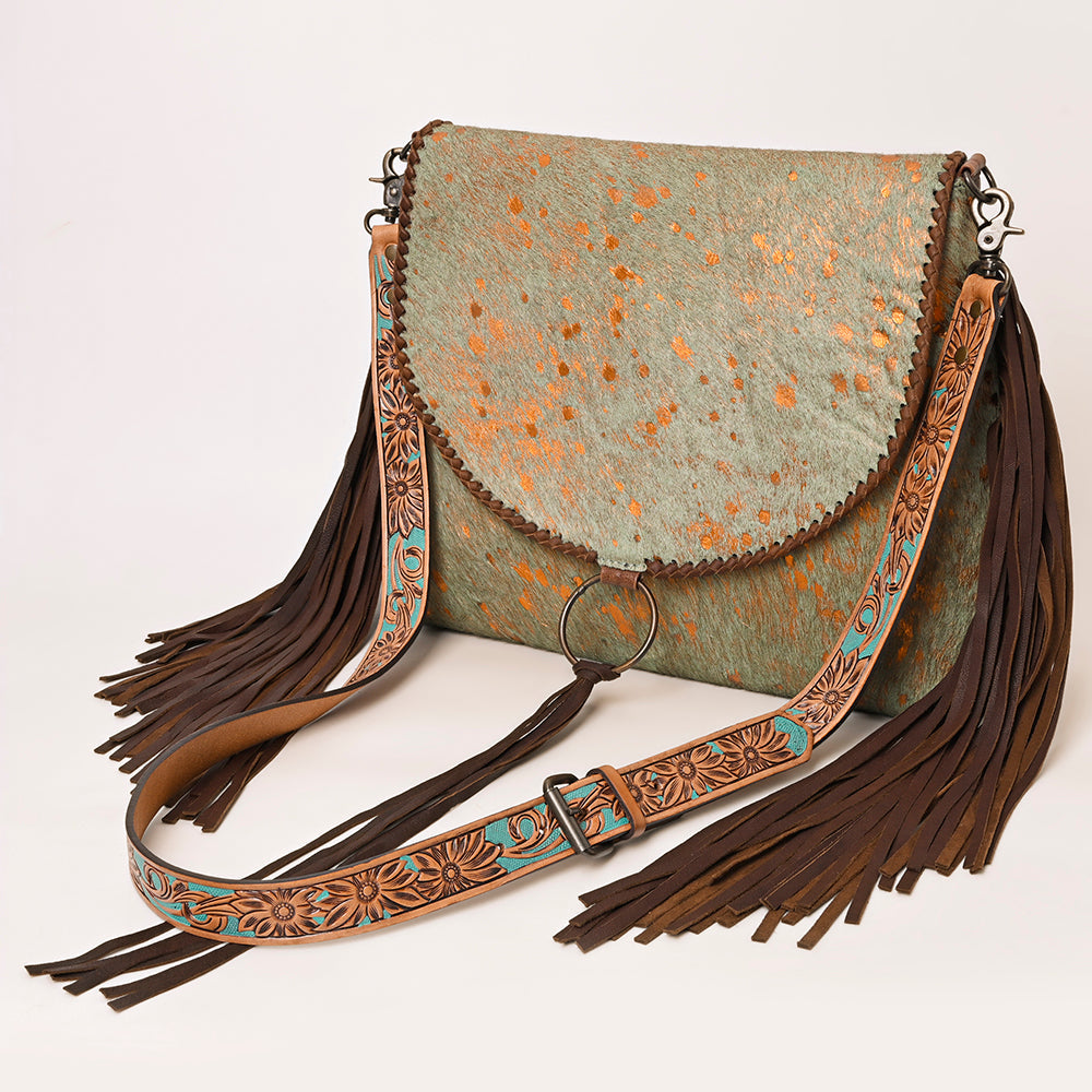 American Darling ADBG1273 Hair-On Genuine Leather Women Bag Western Handbag Purse