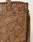 ADBG1276A American Darling Hand Tooled Genuine Leather Women Bag Western Handbag Purse