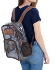 American Darling ADBG1285 Hand Tooled Genuine Leather Women Bag Western Handbag Purse