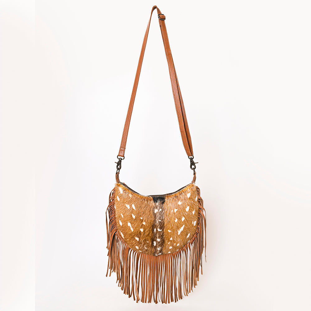 American Darling Hand Tooled Hair On Genuine Leather women bag western handbag purse