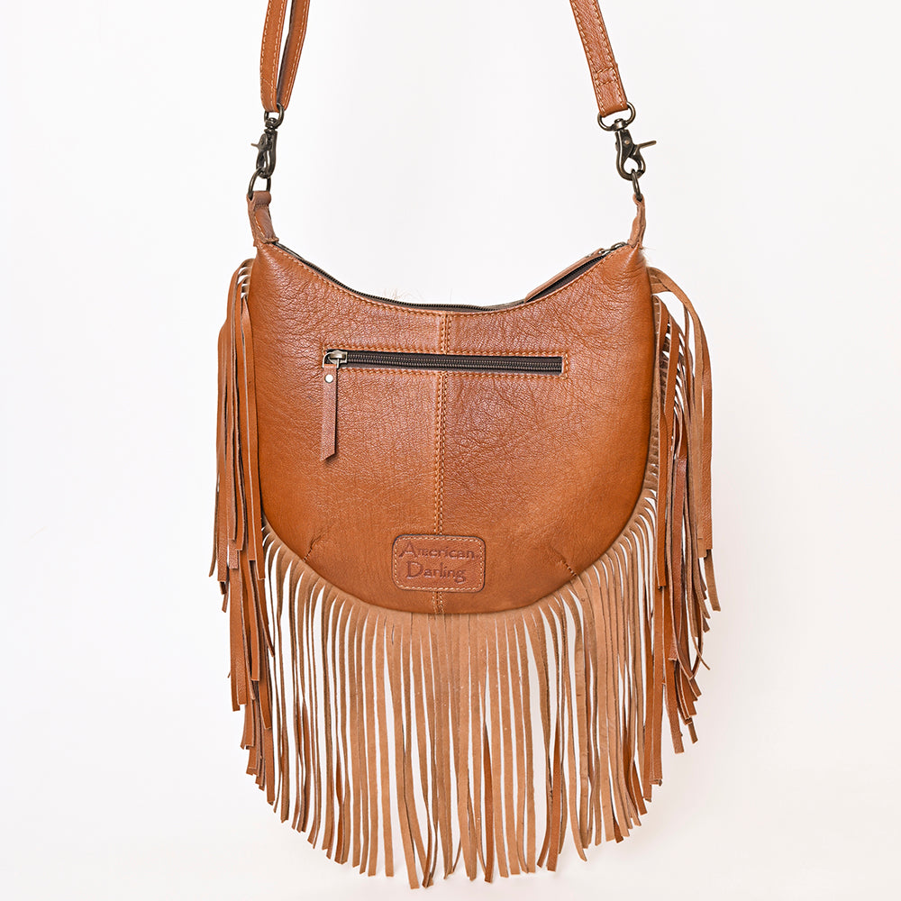 American Darling Hand Tooled Hair On Genuine Leather women bag western handbag purse