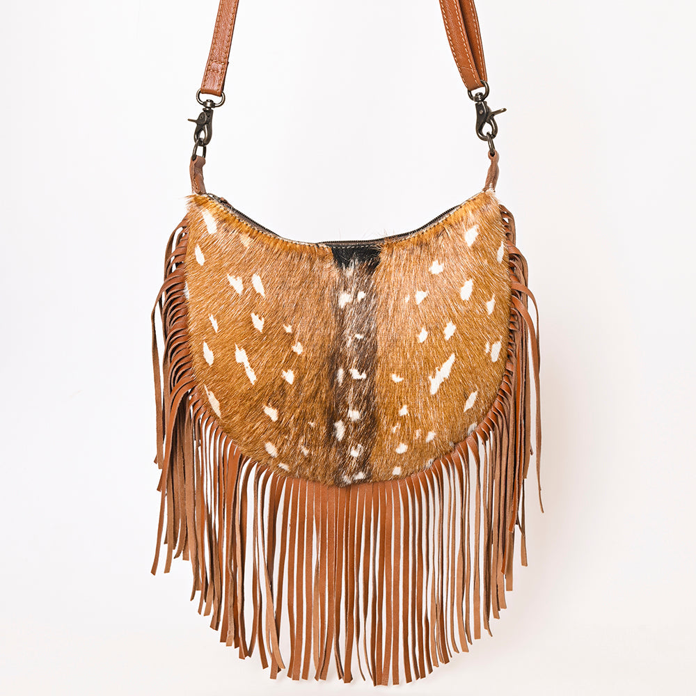 American Darling Hand Tooled Hair On Genuine Leather women bag western handbag purse