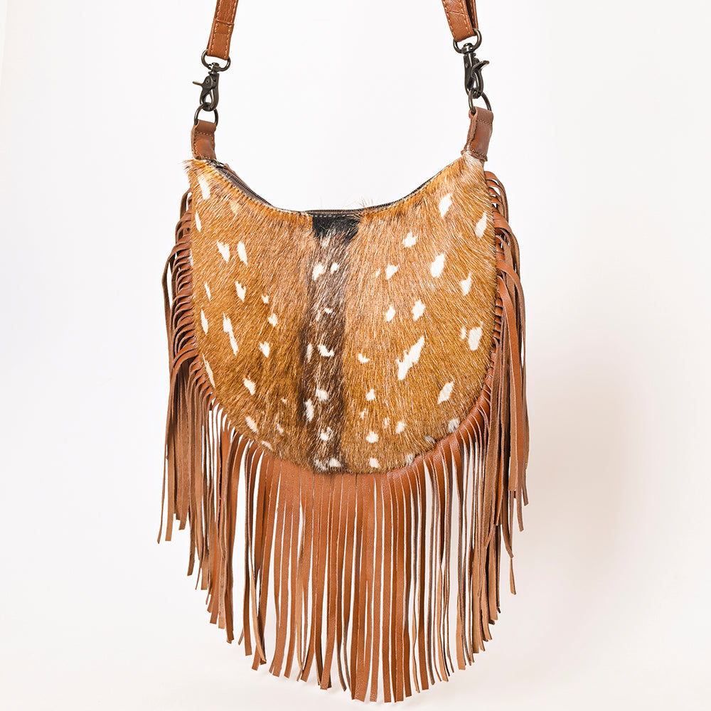 American Darling Hand Tooled Hair On Genuine Leather women bag western handbag purse