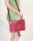 American Darling ADBG1295 Hair-On Genuine Leather Women Bag Western Handbag Purse