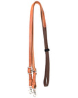 8 Ft Hilason Horse Western Leather Rubber Grip Barrel Split Reins