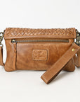 Never Mind Nmbgm155 Small Crossbody Vintage Handmade Genuine Cowhide Leather Women Bag Western Handbag Purse