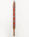 Hilason Western Style Heavy Duty Beaded American Leather Pet Dog Collar