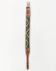Hilason Western Style Heavy Duty Beaded American Leather Pet Dog Collar