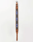 Hilason Western Style Heavy Duty Beaded American Leather Pet Dog Collar