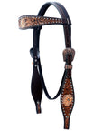 Comfytack Floral Horse Western Leather Breast Collar & Headstall