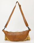American Darling Adbg1297 Cross Body I Hand Tooled Hair-On Genuine Leather Women Bag Western Handbag Purse