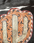 American Darling ADBG1299 Hand Tooled Hair-On Genuine Leather Women Bag Western Handbag Purse