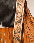 American Darling ADBG1299 Hand Tooled Hair-On Genuine Leather Women Bag Western Handbag Purse
