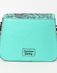 American Darling Hand Tooled Genuine Leather Women Bag Western Handbag Purse
