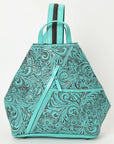 Ohlay Bags OHG102C Backpack Hand Tooled Genuine Leather Women Bag Western Handbag Purse