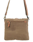 OHLAY OHV110 HOBO Upcycled Wool Upcycled Canvas Hair-on Genuine Leather women bag western handbag purse