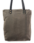Ohlay Bags OHV113 Tote Hand Tooled Upcycled Canvas Genuine Leather Women Bag Western Handbag Purse